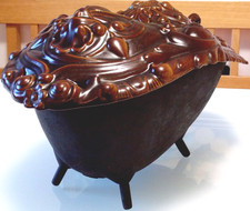 Jugendstil "Kohlefrosch" antik