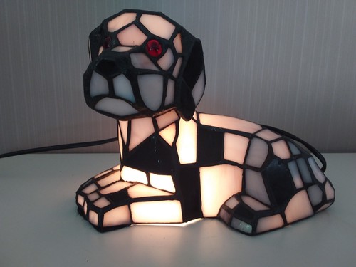 Vintage tiffany style hunde - vintage,