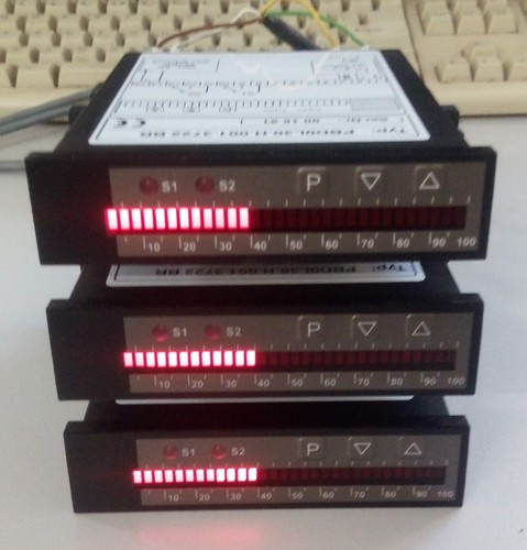 Drei bargraphen mit - bargraphen,