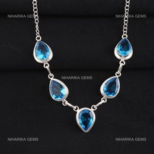 Sterlingsilber Schweizer Blau