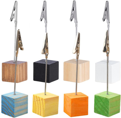 Fotohalter holz stück mit - fotohalter,