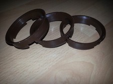 3 Zentrierringe 72,6mm - 66,6mm ZD-System braun Audi BMW Mercedes SEAT Skoda VW