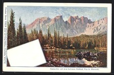 Künstler-AK Anton Hlavacek: Karersee, Ansicht mit dem Latemar 