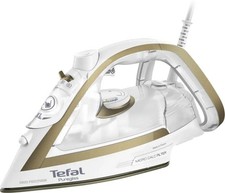 Tefal FV8042 PUREGLISS Bügeleisen/Dampfbügeleisen Weiss-Gold