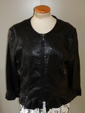 Kunstlederjacke Amisu schwarz