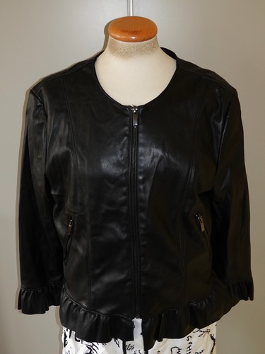 Kunstlederjacke amisu schwarz - kunstlederjacke,