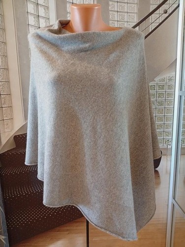 Women peter hahn poncho - hahn, grey