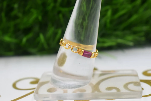Massiver karat goldring - 14,