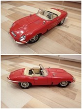 Burago Jaguar E Type 1:18, Rot, 1961, Cabrio Made In Italy