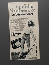 Flymo Hamburg Luftkissenmäher Rasenmäher 1970 Vintage Ad Werbung Reklame