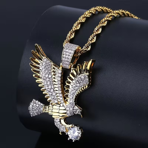 Goldene adler halskette - 🦅,