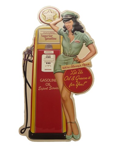 Blechschild betties pin up - ,