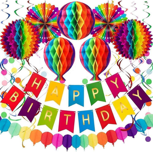 Geburtstagsdeko set happy - set, –
