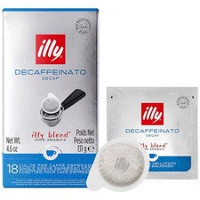 illy® Entkoffeiniert E.S.E Kaffeepads, Arabicabohnen 18 Pads