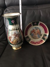 Wandteller und Vase Komplett