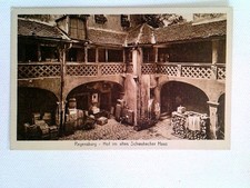 Regensburg, Hof im alten Schwabacher Haus, Ansichtskarte, ungelaufen, ca. 1915