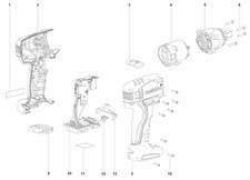 METABO SSW 18 LT Schlagschrauber Ersatzteile gebraucht