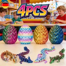 4er 3D Gedrucktes Drachenei