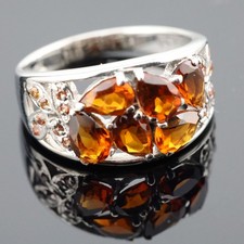 GJ69 * 6x CITRIN & SAPHIR