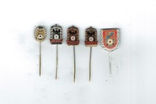 alte Anstecknadel Konvolut Schützen Luftgewehr Luftpistole München 5 Stück a