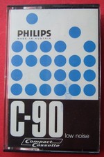 4 x  PHILIPS C-90  Cassette Retro Tape Kassetten