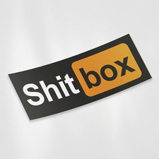 2x Aufkleber SHITBOX Sticker