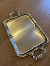 Tablett "Barocco"-Serie von Alfra Alessi Serviertablett Edelstahl Italy