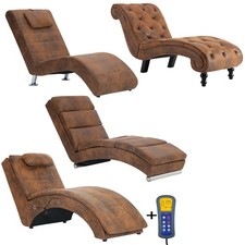 Chaiselongue Wildleder-Optik