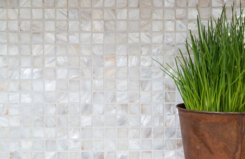 Mosaik fliese muschel perlmutt - muschel,