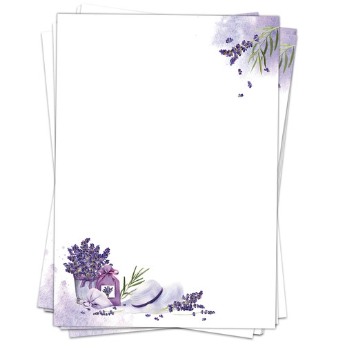 Blatt briefpapier mit - a4,