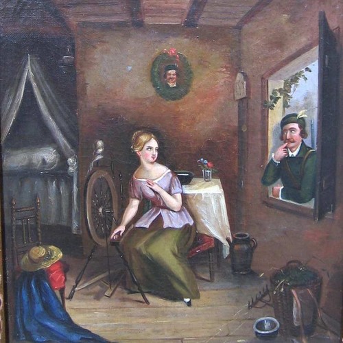 Biedermeier genre mädchen - biedermeier,