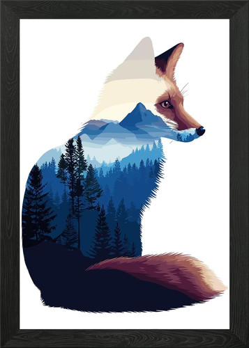 Fuchs silhouette mit - silhouette,