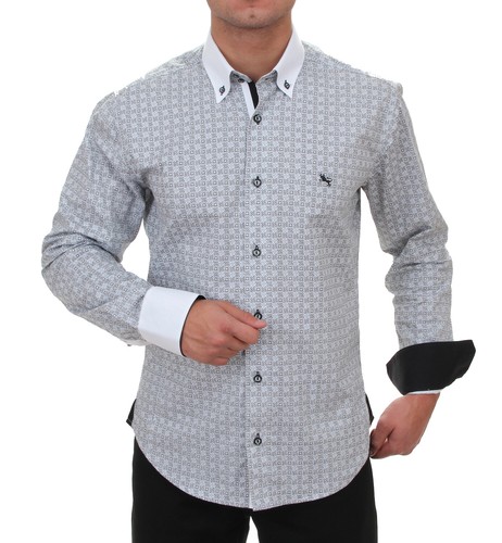 Grey charm slim fit - –,