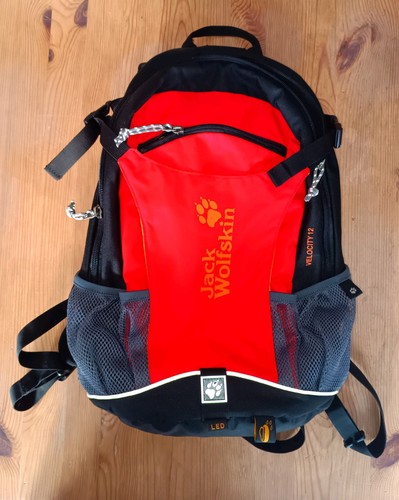 Rucksack rot schwarz jack - schwarz,
