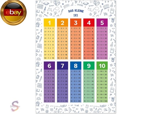 1x1 poster einmaleins trainer - 1x1,