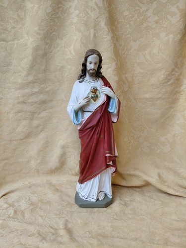 Herz jesu figur gips - herz, figur,