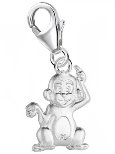 Affe charm 925 sterling - affe, sterling-silber
