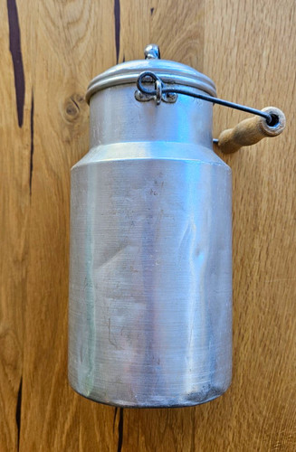 Aluminium milchkanne l - aluminium,