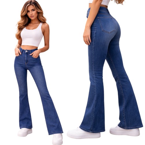 Flared bootcut push damen - flared, up