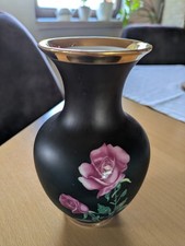 Schwarzmatte vase mit - schwarzmatte,