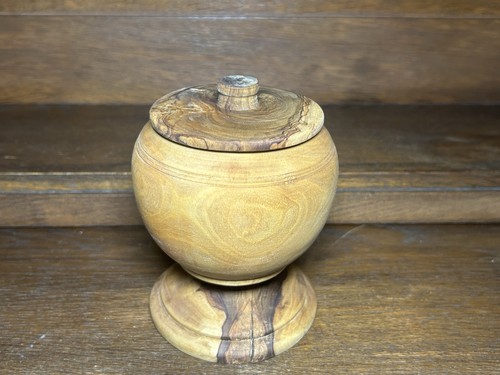 Holzdose olivenholz deckeldose - holzdose,