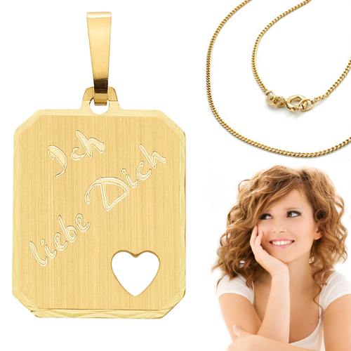 Partner anhänger gold 333 - 1,