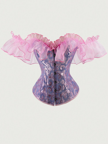 Gerüschtes ärmel shapewear - gerüschtes,