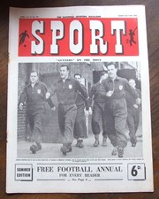 Sport magazine gunners on - ",