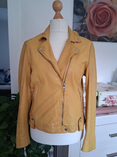 Lederjacke gipsy xl gelb - gr.,