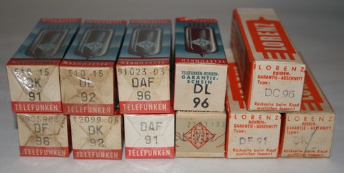 11x radioröhren - 11x, d-radioröhren