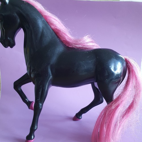 Golden girl shadow horse figur - girl,