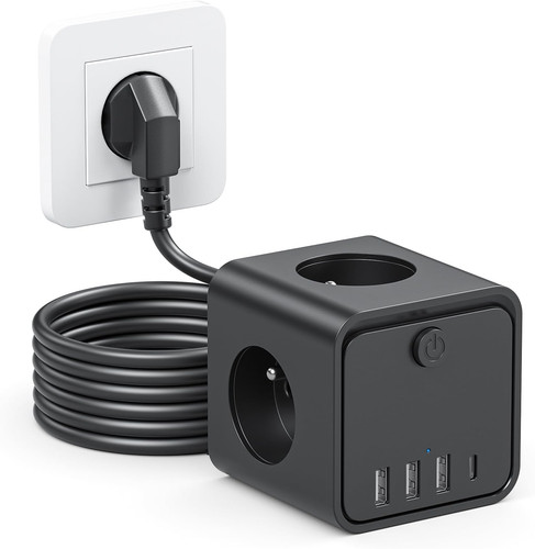 Steckdosenwürfel mit usb in - steckdosenwürfel,