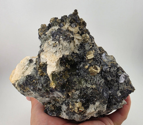Große mineralstufe pyrit - mineralstufe,