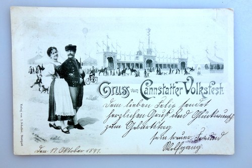 Gruss vom cannstatter - ak,